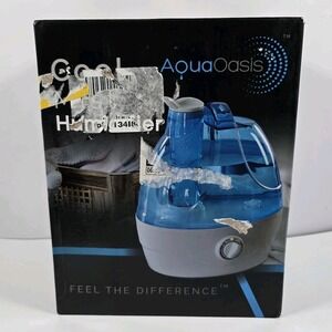 Aqua Oasis Cool Mist Humidifier 2.2L Large Capacity Tank 12-24 Hr NIB